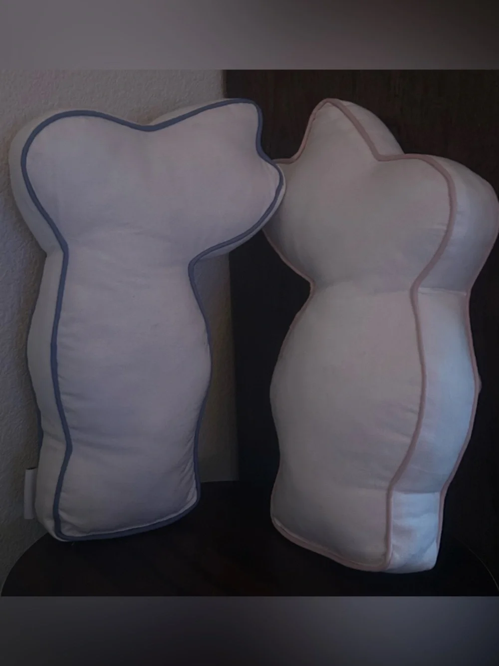 Set of Bunny Boulevard Pink girl and Blue boy Bunny Holiday Throw Pillows!